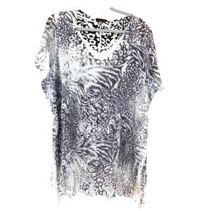 90s Brittany Black Forest Fairy‎ Lace Shirt Women's 3X Whimsygoth FairyGoth USA